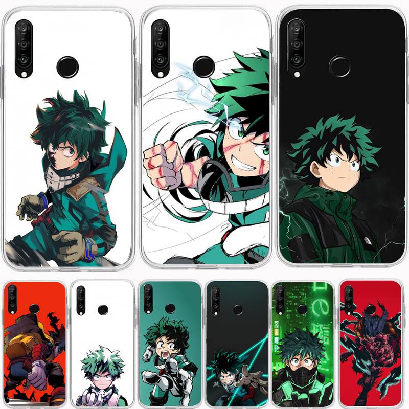 Чехол для телефона My Hero Deku для Huawei P20 P40 Lite P30 Pro P Smart 2019 Nova 3e 6 Se, силиконовый прозрачный мягкий чехол