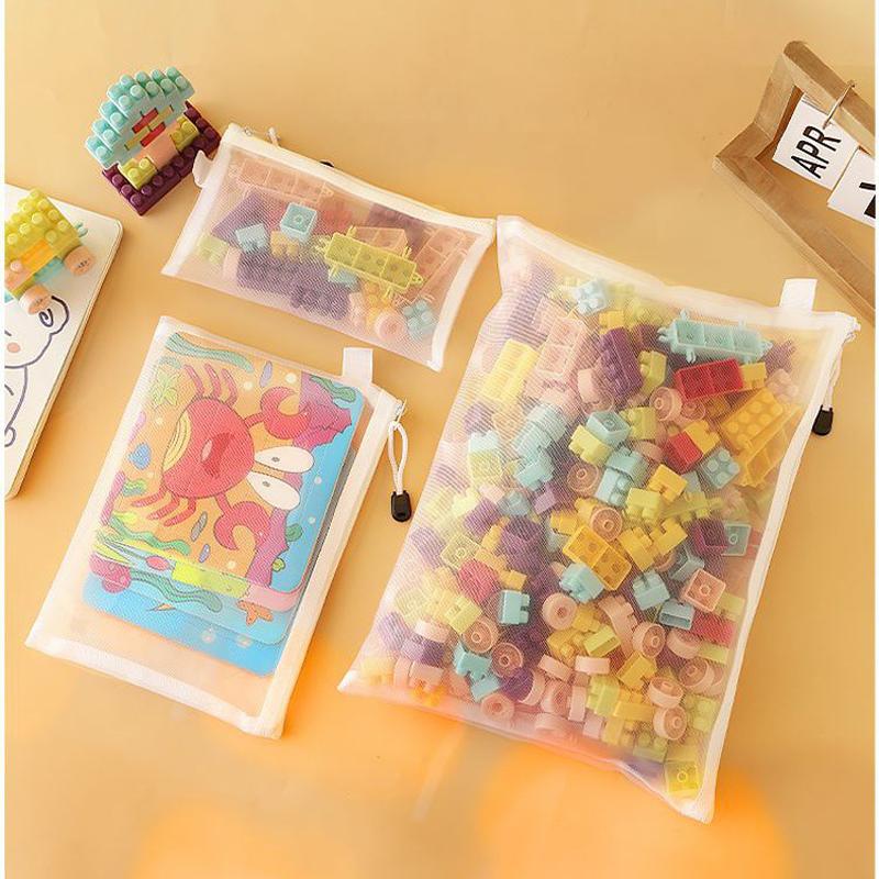 Экзаменационная бумажная сумка формата A4/A5/A6, сумка для ручек, сетчатая сумка на молнии, студенческий офис, простая большая вместительная бумажная сумка, сумка для документов, складная косметичка