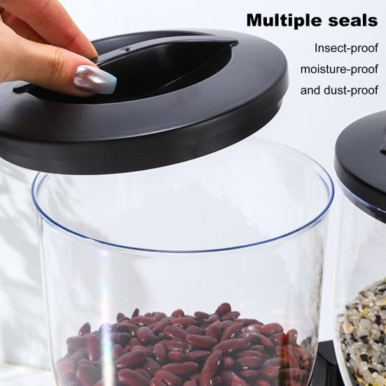 Прозрачный диспенсер для сухих продуктов питания, банка для хранения, не содержит бисфенол А, большая емкость, легко моется, многоразовый контейнер для хлопьев, диспенсер для конфет