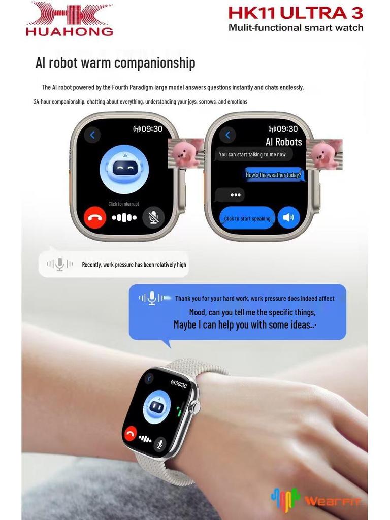 Huaqiangbei HK11 Ultra3 Smartwatch with Dual Payment & Sports Features