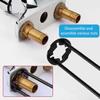 2Pcs Multifunctional Sink Wrench 360-Degree Rotation Bathroom Home Fittings Pipe Maintenance Four-claw Hexagon Wrench Kit