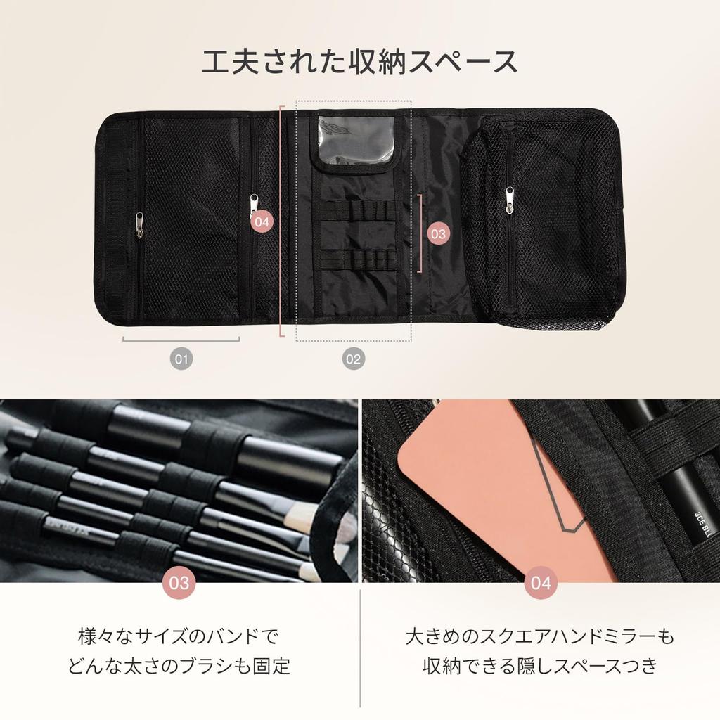 3CE Small Wash Pink Makeup Cosmetic Travel Pouch Bag, Beige, Pouch, Pouch,