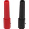 10pcs Y Spade Plug, Red Black Plated U Fork Spade Connector with 4mm Jack Copper Banana Socket for Multimeters Electronic Applications, Support 30V
