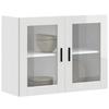 VidaXL Kitchen Wall Cabinet with Glass Door Porto Gloss White, Kitchen Wall Unit, Wall Cabinets with 854089