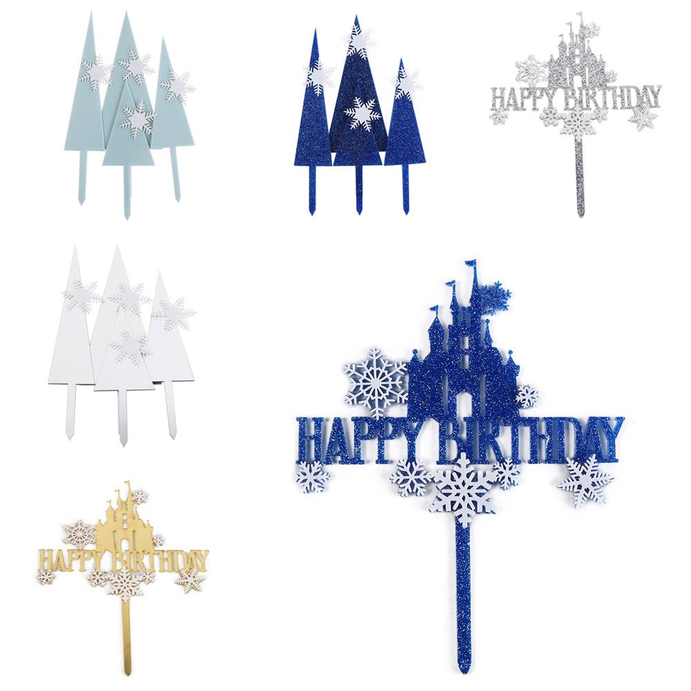 Акриловые украшения для торта, мерцающие сувениры для вечеринки для девочек, вечеринка по случаю рождения ребенка