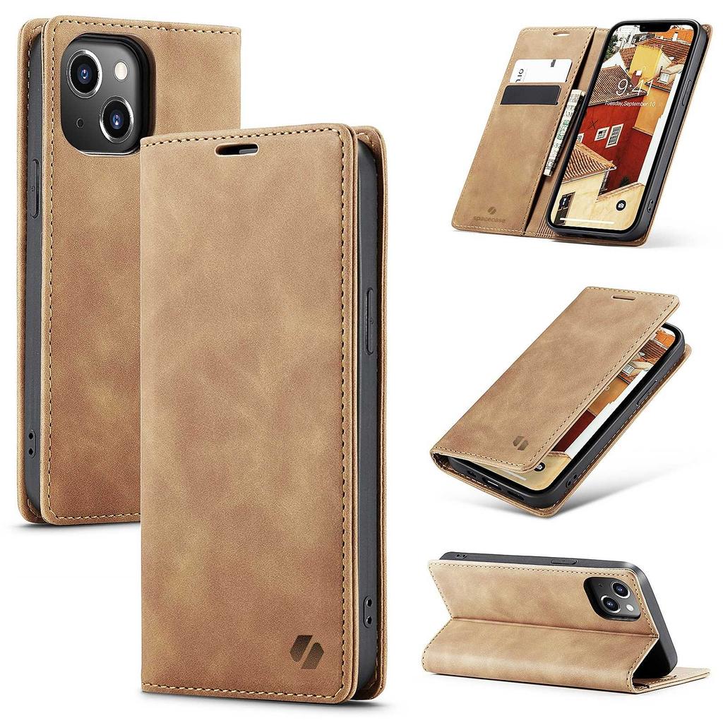 Sc Wallet Iphone 14 Plus Light Brown