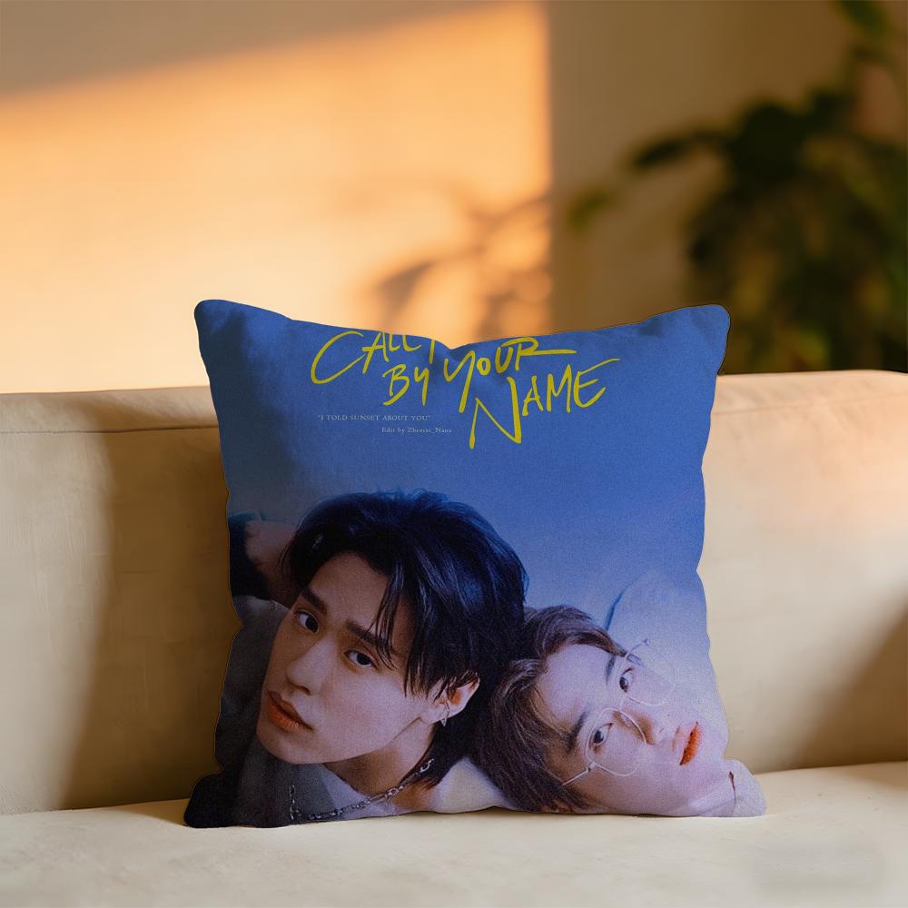 I Told Sunset About You Cushion Cover Cozy Velvet Throw PillowSoft Warm Cushion For Sofa Bed