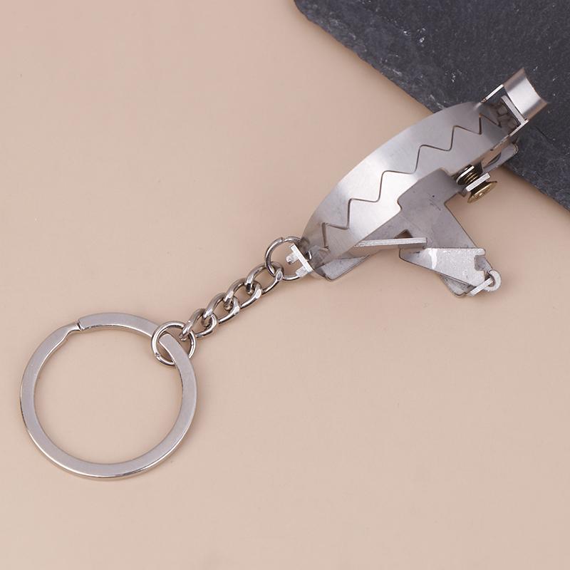 Mini Mouse Traps Keychain Stainless Steel Mini Clip Keychain For Temperament And Personality Jewelry Gifts For Men And Women