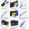 Обжимной инструмент RJ45 Ethernet-кримпер для разъемов Cat6 Cat5 Cat5e RJ45 сквозных и разъемов RJ12 Поставляется с 20 шт. разъемов RJ45 Cat6