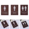 Decorative Plate 20*15cm WC Door Plaque Man&Woman Marker Toilet Signs Stickers Imitation Leather