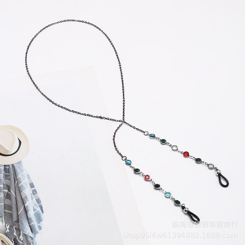 Цепочка для очков женская подвесная цепочка для глаз модная ретро-ювелирная цепочка для очков противоскользящие шнурки аксессуары подвесная цепочка аксессуары