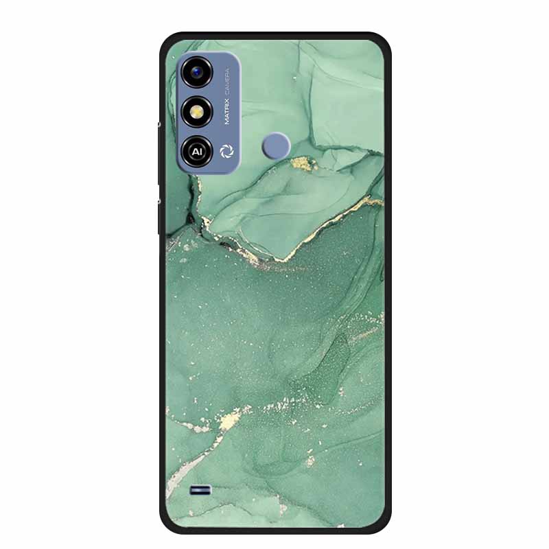 Мягкий силиконовый чехол для ZTE Blade A53 / A53Pro / A53Plus Чехол Мраморный ТПУ Черный Защитный чехол для ZTE Blade A53 Plus Чехол Funda