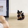 Luxury Fox Sculpture Healing Fox Statue Lucky Animal Figurine Home Office Desktop Decoration