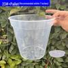 Clear Plastic Orchid Pot: Sphagnum Moss, Square & Round Design for Phalaenopsis or Fish Tanks