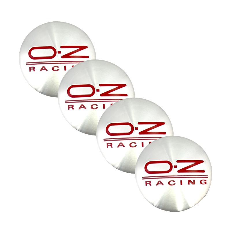 4 шт. 56 мм Алюминиевые колпачки на центр колеса с логотипом OZ Racing, эмблема для диска, наклейка, аксессуары для тюнинга автомобиля