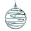 [N3045] - Silver Pendant 'Tempo' Silver White (rhodium-plated) - 20 Mm