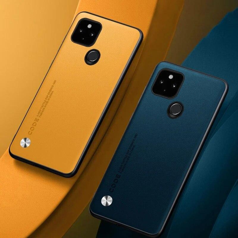 Роскошный чехол из искусственной кожи для Google Pixel 5 5A 4A 5G задняя крышка силиконовый защитный чехол для телефона Google Pixel 4A 4G Pixel5 Coque