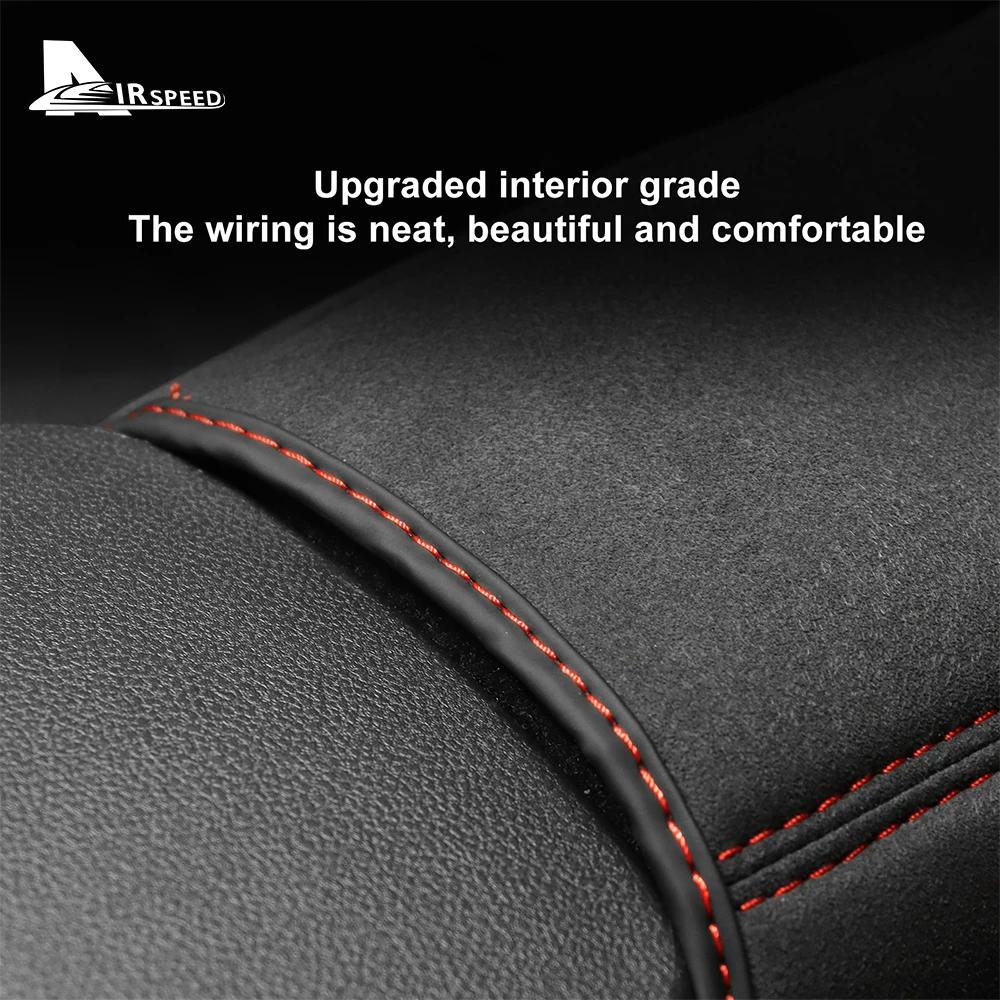 For Subaru BRZ Toyota GR86 2021 2022 2023 2024 Suede Armrest Box RHD LHD Leather Armrest Console Container Pad InteriorTrim