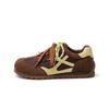 Zhang Jingyi Has the Same Retro Brown German Training Shoes for Women's 2025 Autumn New Contrasting Color Casual Versatile Forrest Gump Sports Shoes