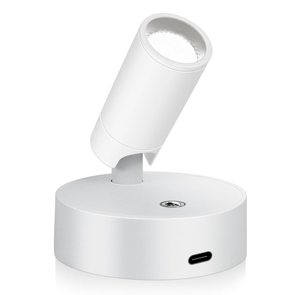 Беспроводной настенный светильник Магнитное основание Перезаряжаемая лампа с USB Диммируемое внутреннее освещение Светодиодные сенсорные лампы Точечный светильник Домашний декор