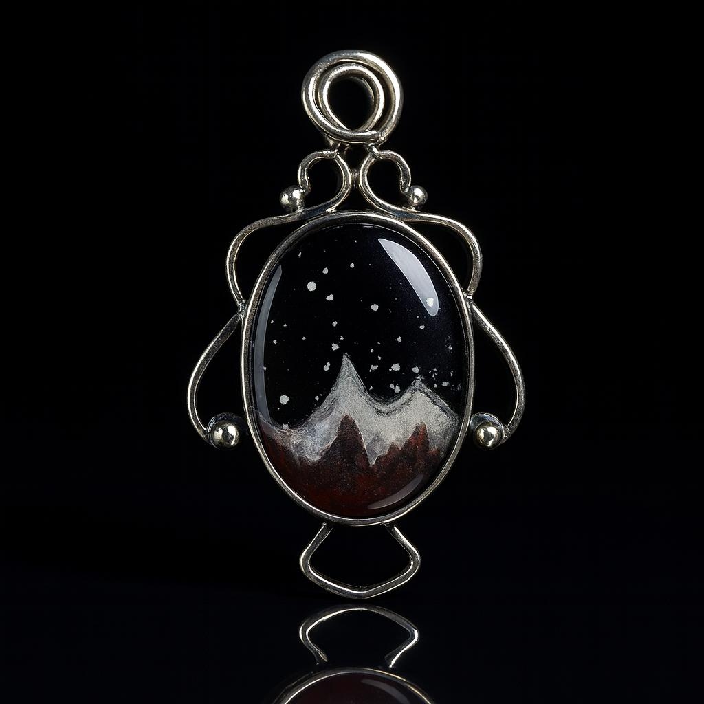 Natural Opal Pendant 42.4 ct Multicolor Oval Cut 925 Sterling Silver October Birthday Birthstone