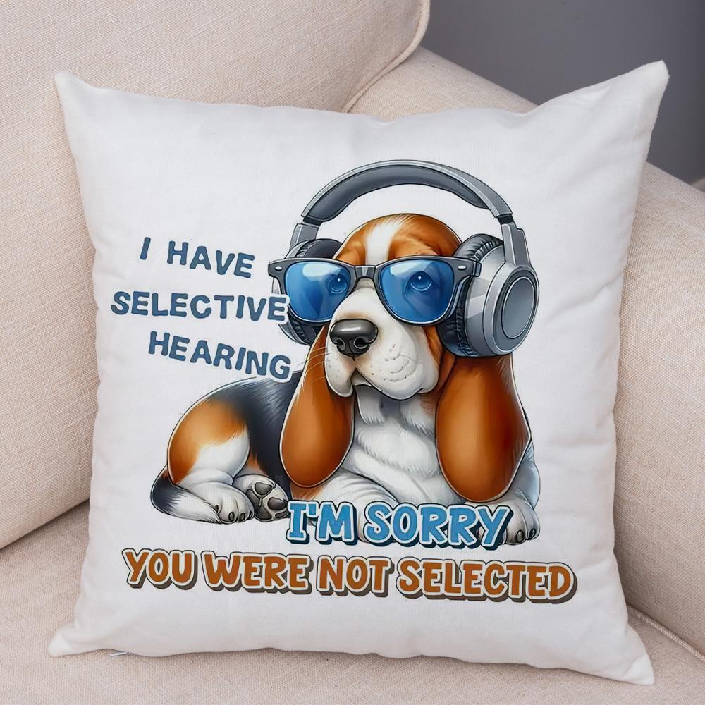 Smiling Monkey Pillowcase Double Print Do Not Disturb Sloth Cushion Cover Soft Plush Sassy Duck Pillowcase for Sofa Home Car