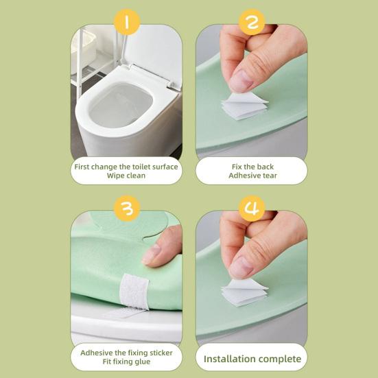 Подушка для сиденья унитаза с мягкой на ощупь поверхностью, водонепроницаемая EVA, портативный коврик для унитаза, моющийся, с ручкой, гигиеничная подушка для сиденья унитаза