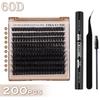 Dense D-Song Single-Cluster False Eyelashes 10-18Mm Daily Natural Curling Diy Segmented Grafting