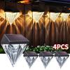 Solar Diamond Wall Light Outdoor Waterproof Step Lights Garden Balcony Led Waterproof Street Light Decorative Atmosphere Light