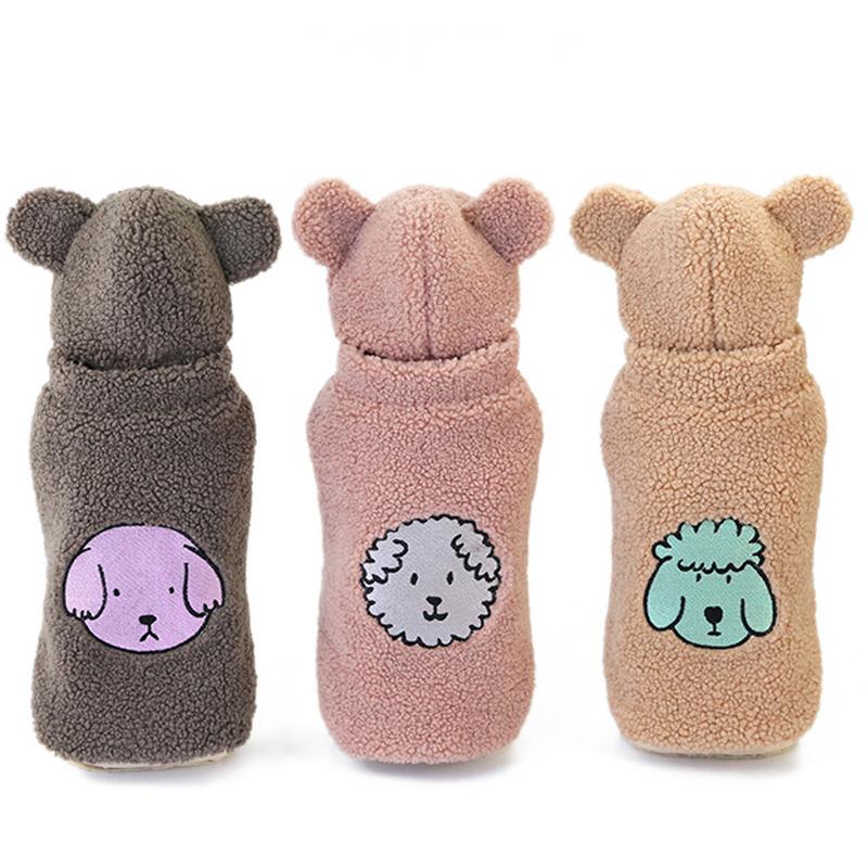 Милая одежда для собак с шапкой, теплая куртка для домашних животных, костюм для маленьких и средних собак, кошек, одежда для ши-тцу, чихуахуа, одежда для йоркширского пуделя