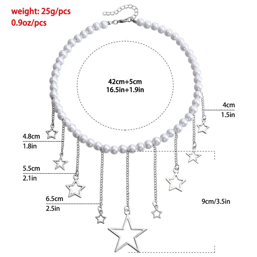 Крутое ожерелье из искусственного жемчуга, милое нерегулярное колье из искусственного жемчуга для женщин