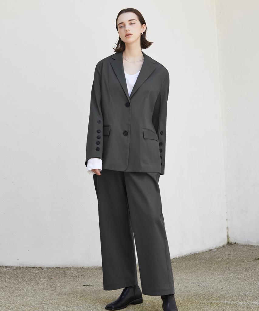 A.RIFF Wide Volume Pants_Dark Gray