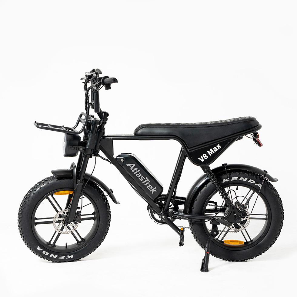 ATLASTREK V8 MAX Full Suspension Electric Bike with 48V 15AH Battery,Shimano 7-Speed