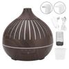 400ML Wood Grain Humidifier Desktop Aromatherapy Diffuser with Colorful Light Remote Control Auto Sh