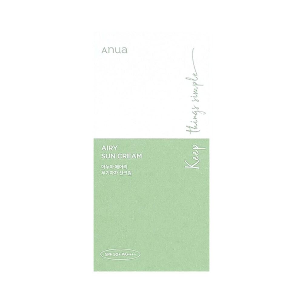 Anua Солнцезащитный крем Airy Inorganic Sunscreen 50 мл. Мягкий нелипкий солнцезащитный крем.