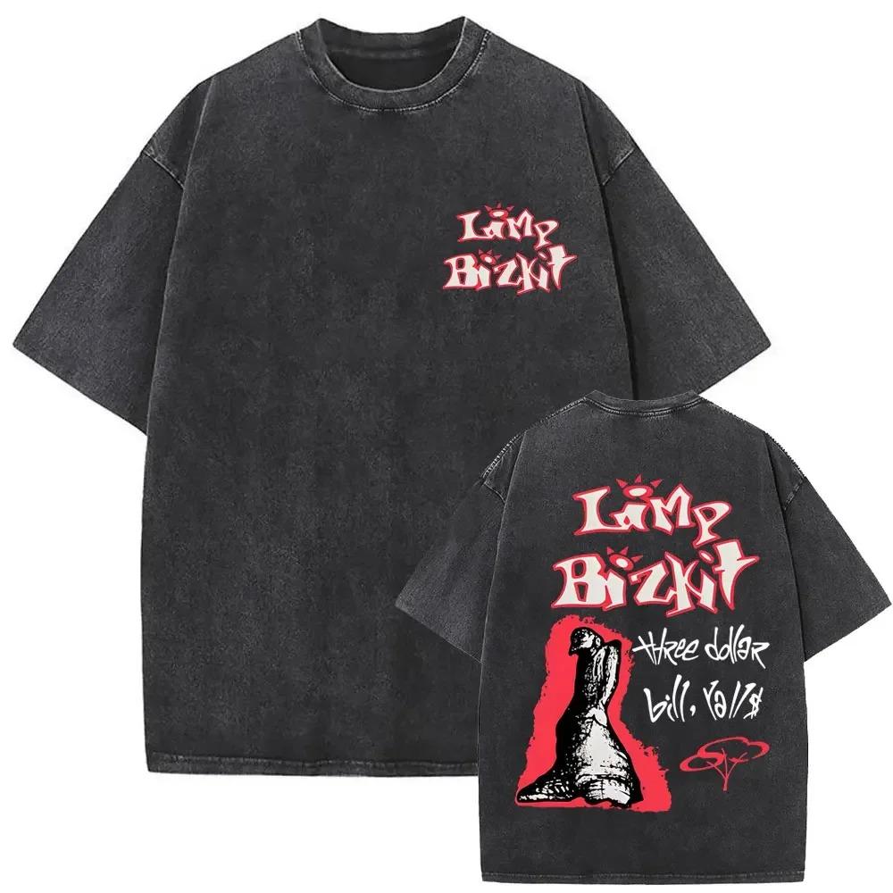 Прибытие Y2k Футболка Мужская Женская Одежда Новинка Топы и Футболки Camisetas Стирка Винтаж Рок-группа Limp Bizkit Графический