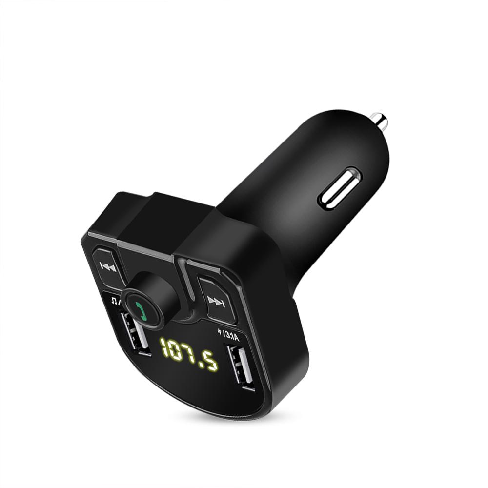 Bluetooth Fm Transmitter USB Aux Modulator Handsfree Car Kit Car Audio Mp3 Player 3.1A Fast Charge Dual Usb Car Charger Adapter