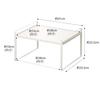 Yamazaki Jitsugyo 5186 Toaster Plate Kitchen Lower Tier Turns Into Work Hook Included Rack, White, Approx. W41XD33.5XH22.5cm, Rack, Space,