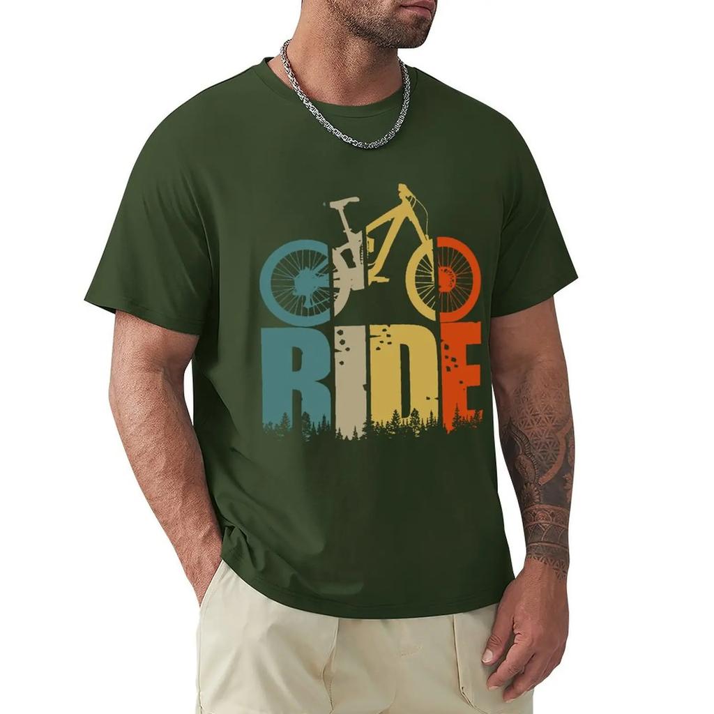 Футболка Retro Ride Your Mountain Bike MTB Lover Футболка Harajuku с коротким рукавом Футболка с хлопковой графикой Топы