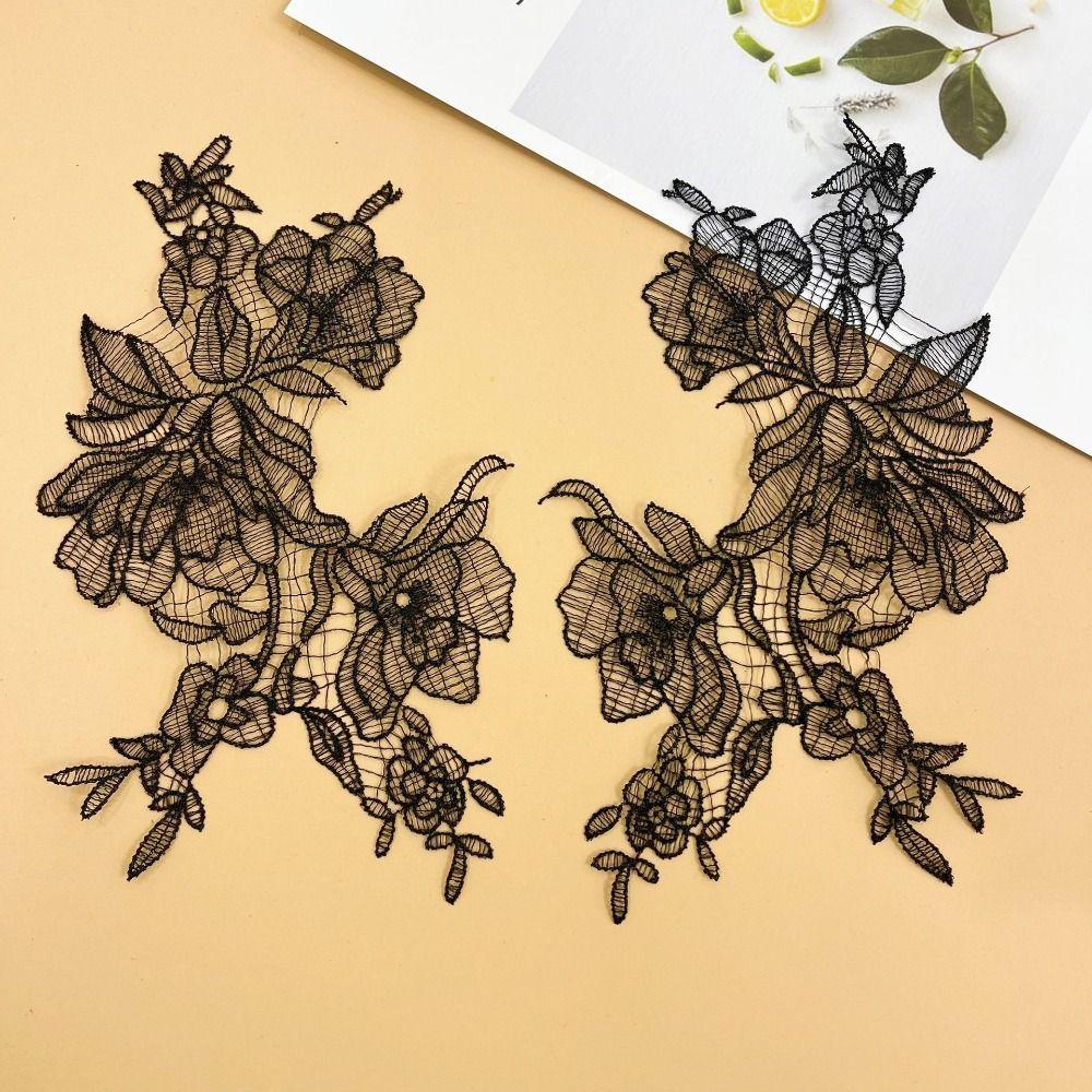 Кружевная ткань, нашивка, ткань для рукоделия, аппликация для одежды, украшение, аппликация в виде цветка, шитье