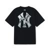 Новая футболка унисекс из базовой коллекции MLB New York Yankees SS25, черная, 3ATSB6353-50BKS