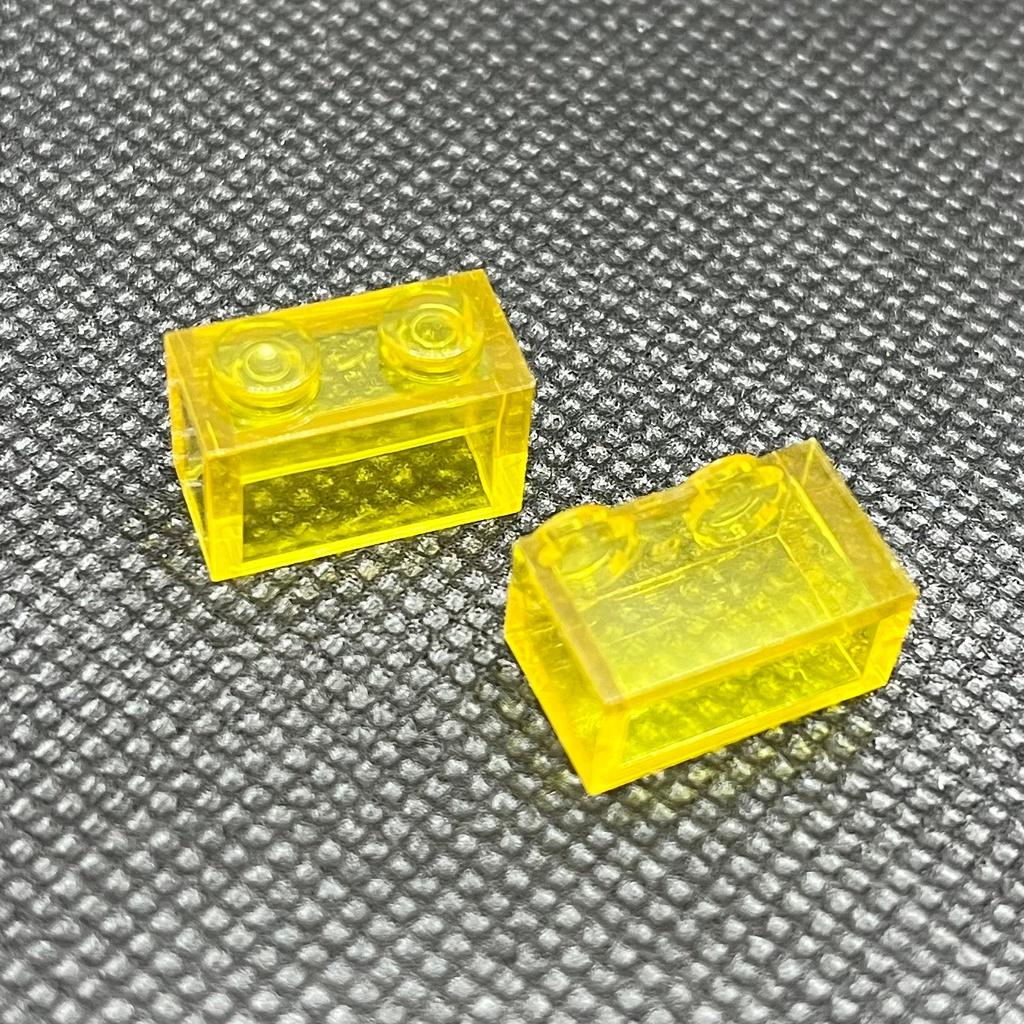 40pcs/Lot Transparent Clear Brick 1x2 Building Block MOC Bricks Parts Toys for Children Compatible with 3004