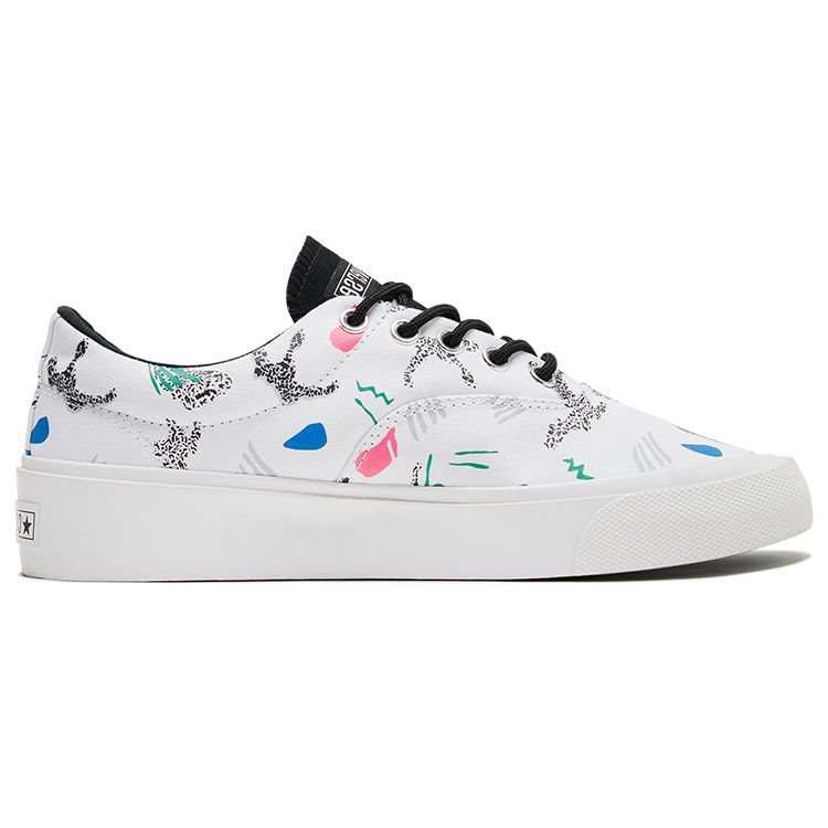 Converse Skid Grip CVO Archive Print — Кроссовки унисекс белые цвета зеленого цвета Черный 170724C