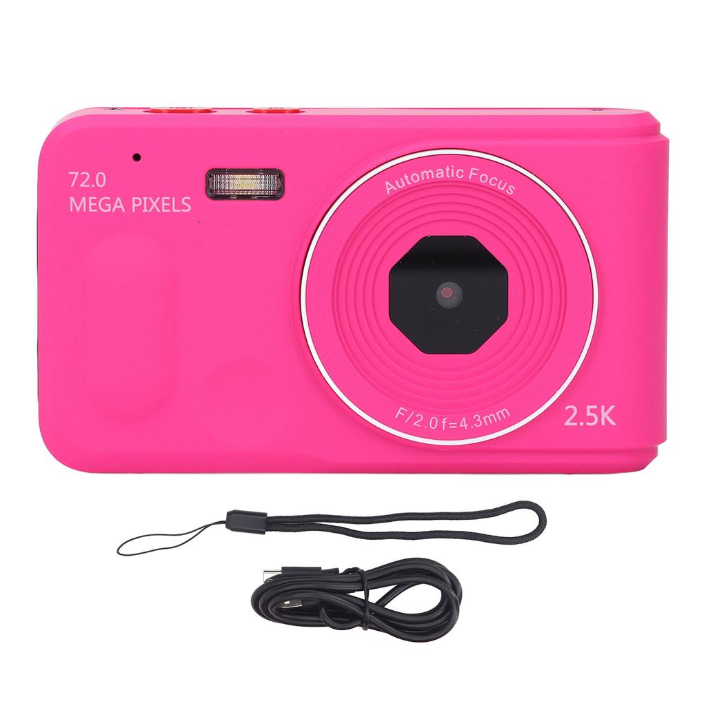 Цифровая камера 72MP 2.5K 16x Zoom Auto Focus Anti Shake 2.4-дюймовый экран портативная компактная камера для 