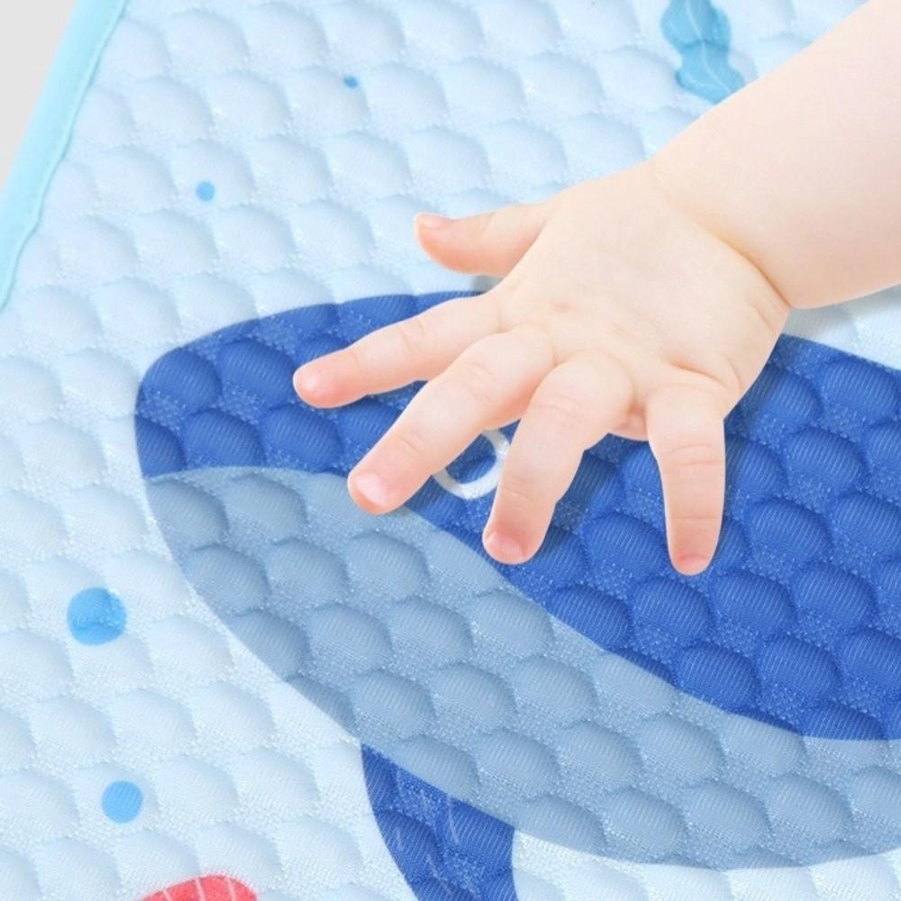 Моющаяся подушка на сиденье детской коляски из ледяного шелка, подушка для сна в детской коляске