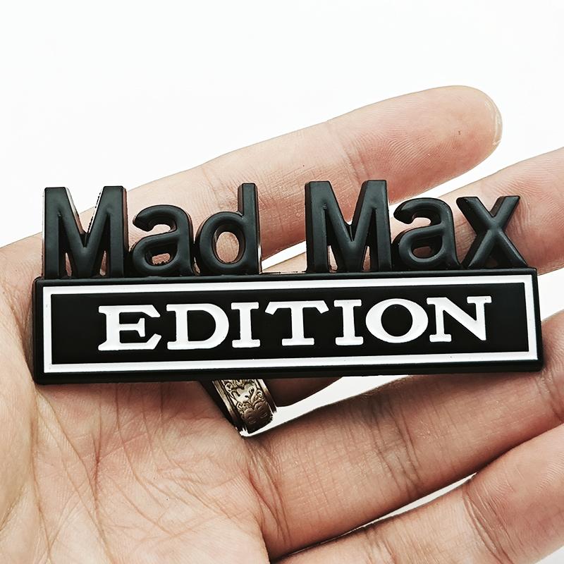 3D Логотип Mad Max Edition Наклейка-значок на крыло Забавные наклейки для автомобиля Грузовика Замена Декор двери для Универсального автомобиля Внедорожника