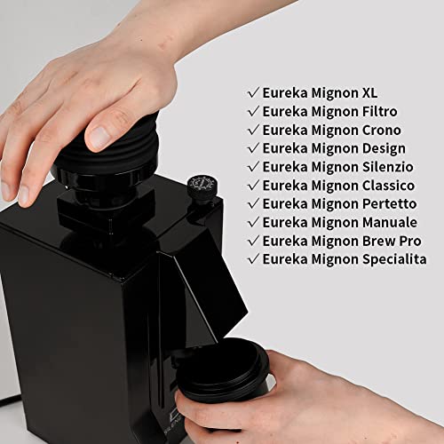 Watchget Кофемолка Однодозовый бункер для кофемолок Eureka Mignon, Силиконовая груша для выдувания остатков кофейной гущи, Очистка кофемолки