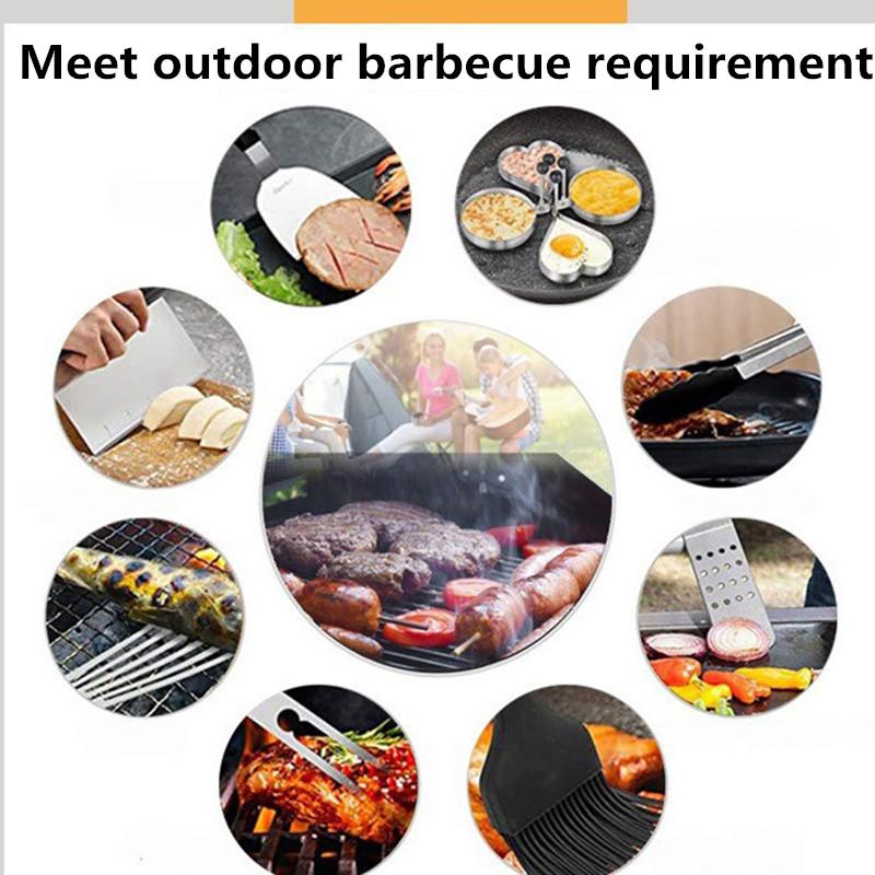 15 шт. Аксессуары для гриля для барбекю Инструменты для барбекю из нержавеющей стали Набор инструментов для гриля для кемпинга Набор принадлежностей для гриля Идеальные подарки для гриля для мужчин и женщин
