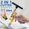 2 In 1 Glass Ceramic Tile Cutter Opener Breaker Pliers Tile Wheel Diamond Roller Cutting Manual Diamond With Knife Hand Tools