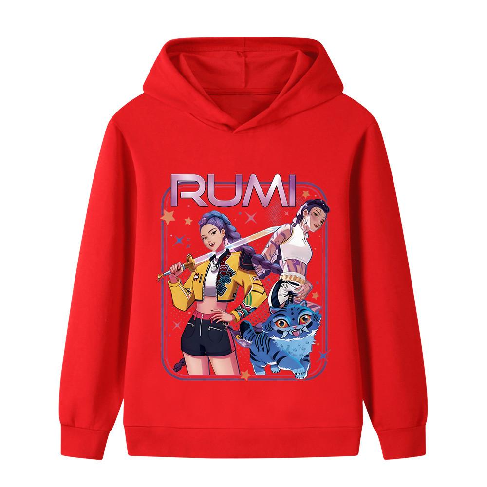 B1249 Детская толстовка с длинными рукавами и принтом Kpop Rumi Zoey Mira для мальчиков и девочек